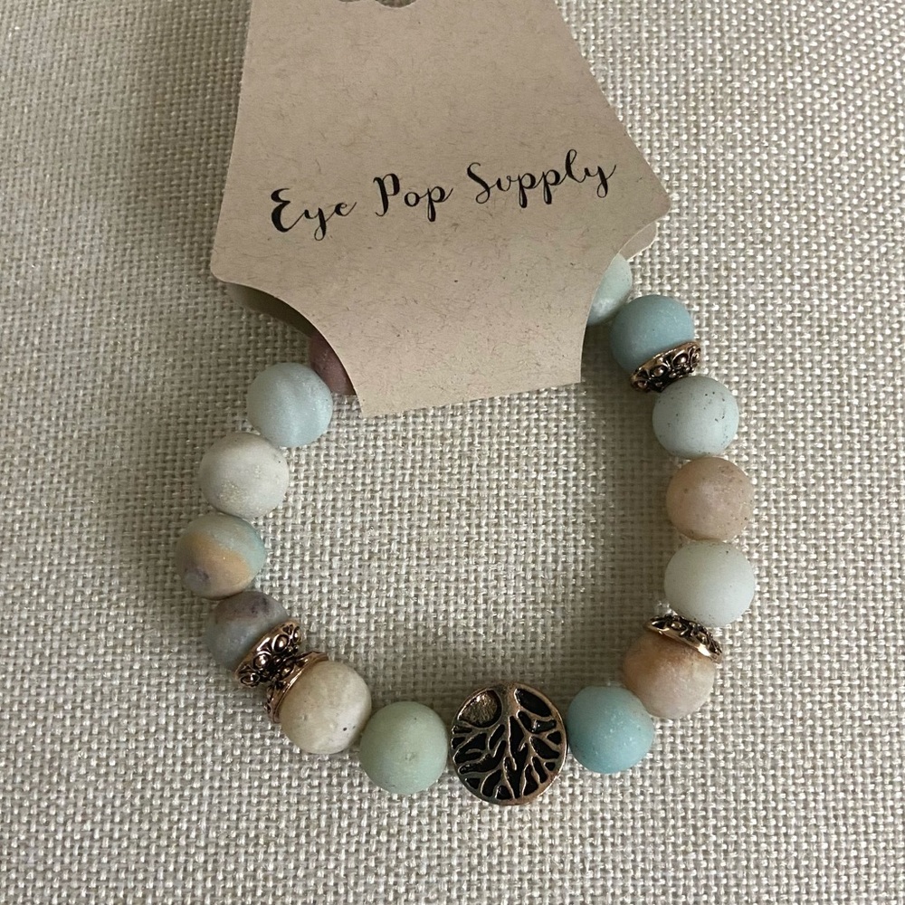 BOGO Eye Pop Supply Earthy Tones Beaded Bracelet